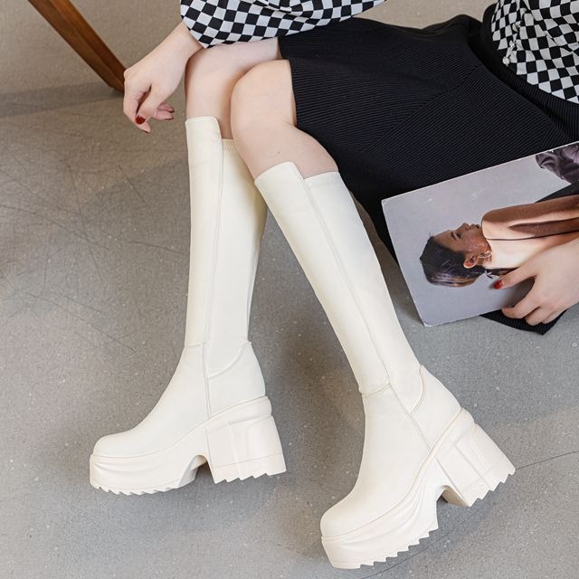 Womens Knee High Thick Sole Wi - огляд і ціна Formal Wear Women Us