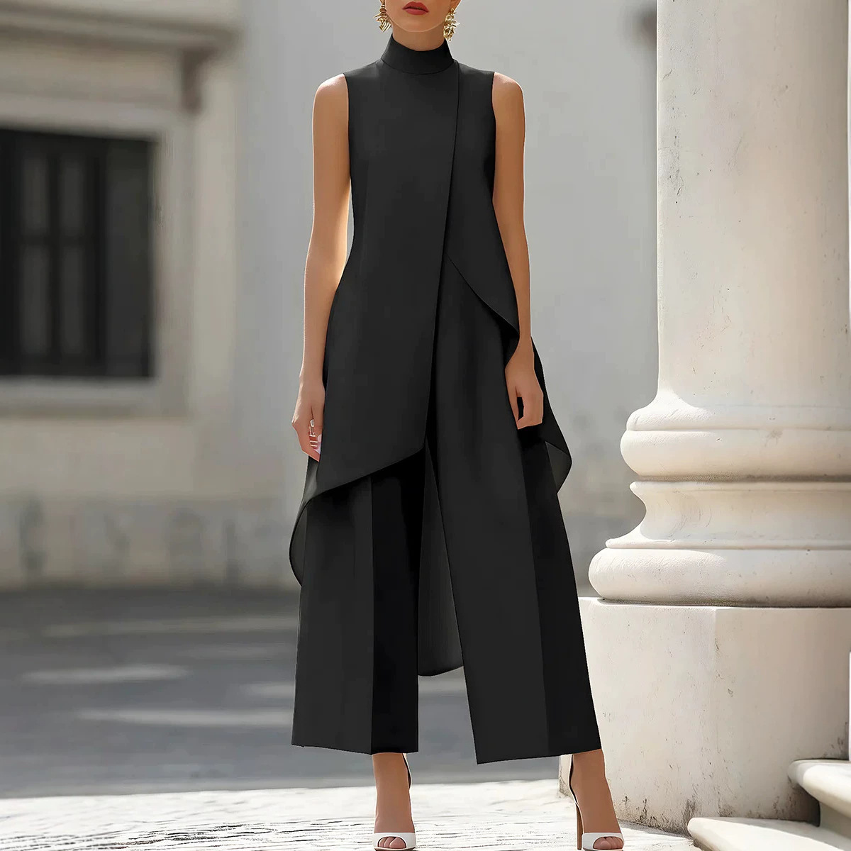 Women Stand Neck Sleeveless La - огляд і ціна Female Formal Wear