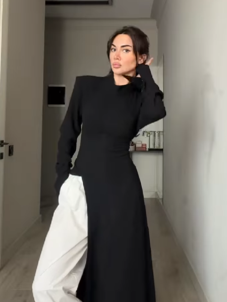 Women's Elegant High Neck Long - огляд і ціна Female Formal Wear