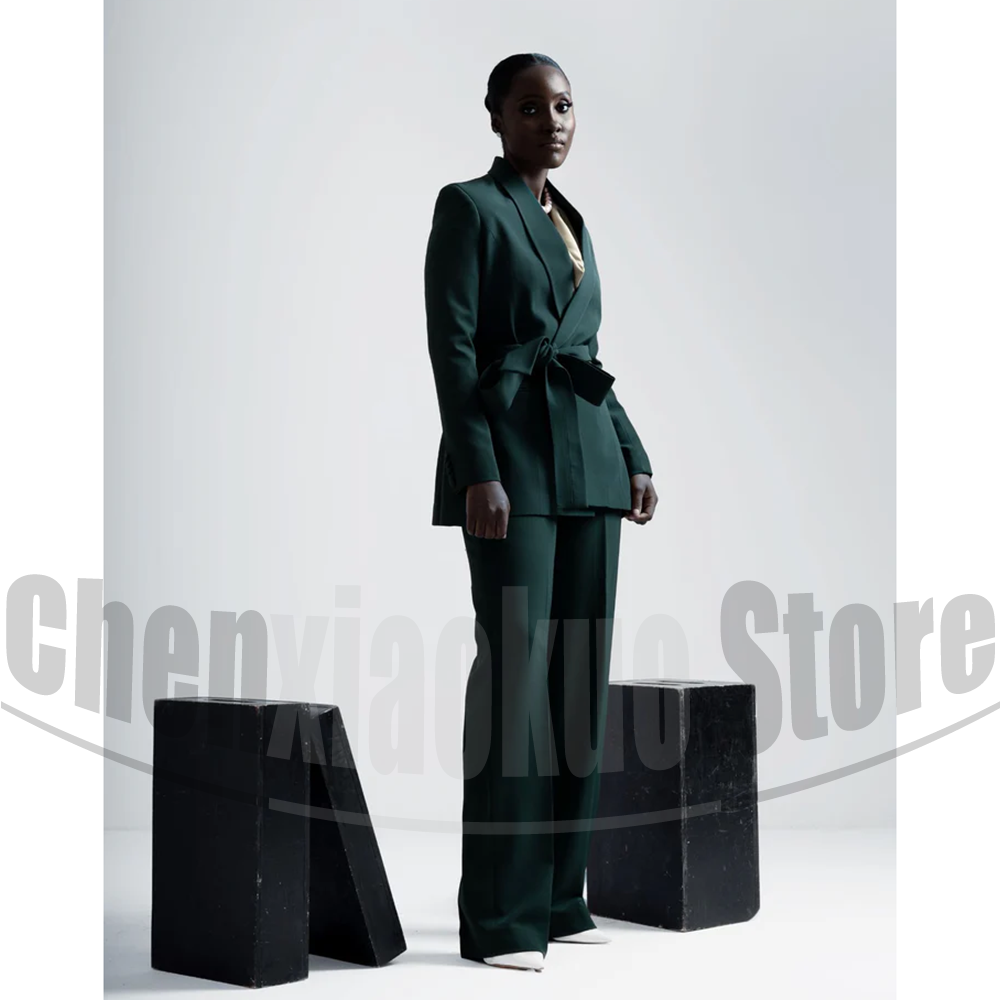 Women Suit Belted Blazer and W - огляд і ціна Women Formal Wear Shirts