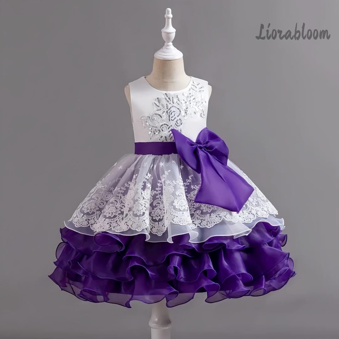 Girls' Dress With Large Bow Sl - огляд і ціна Formal Wear Women Us