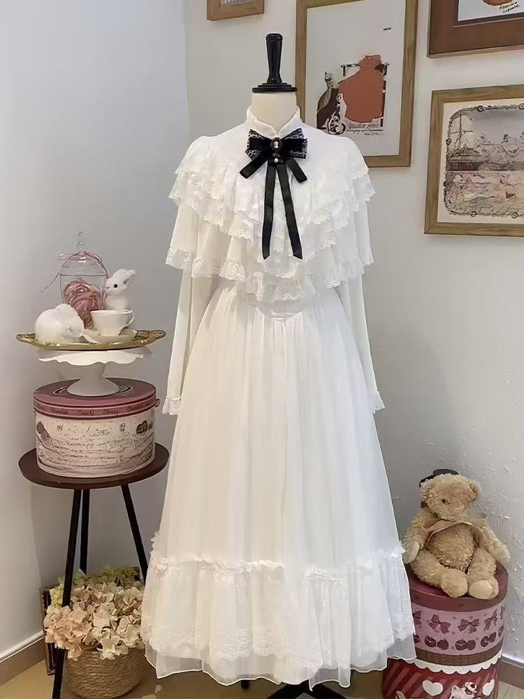 Japanese Short Sleeve Bow Lace - огляд і ціна Formal Wear Women Us