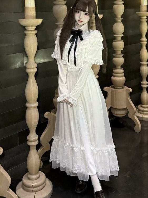 Japanese Short Sleeve Bow Lace - огляд і ціна Formal Wear Women Us