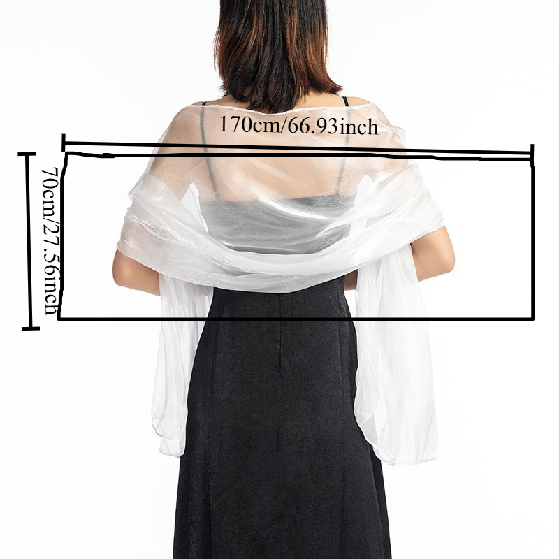 Elegant Solid Color Shawl for  - огляд і ціна Female Formal Wear