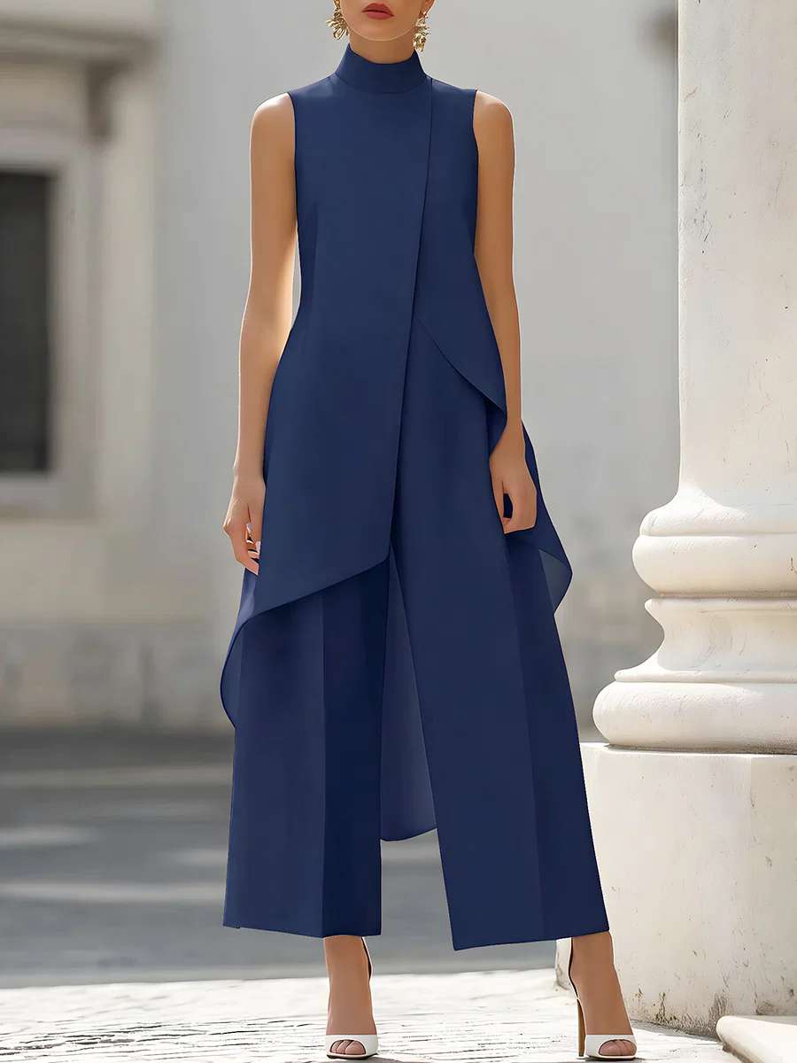 Sleeveless High Neck Asymmetri - огляд і ціна Formal Wear Women Us