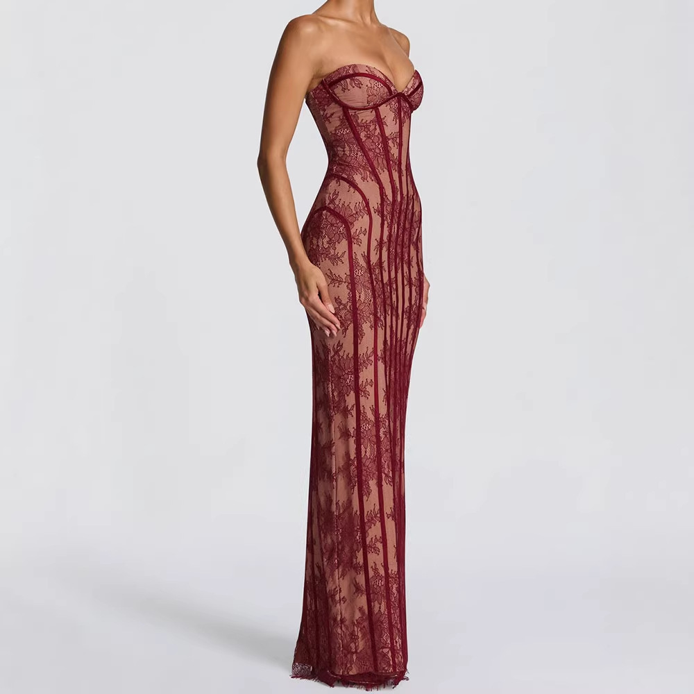 Strapless Bodycon Maxi Dress f - огляд і ціна Formal Wear Women Us