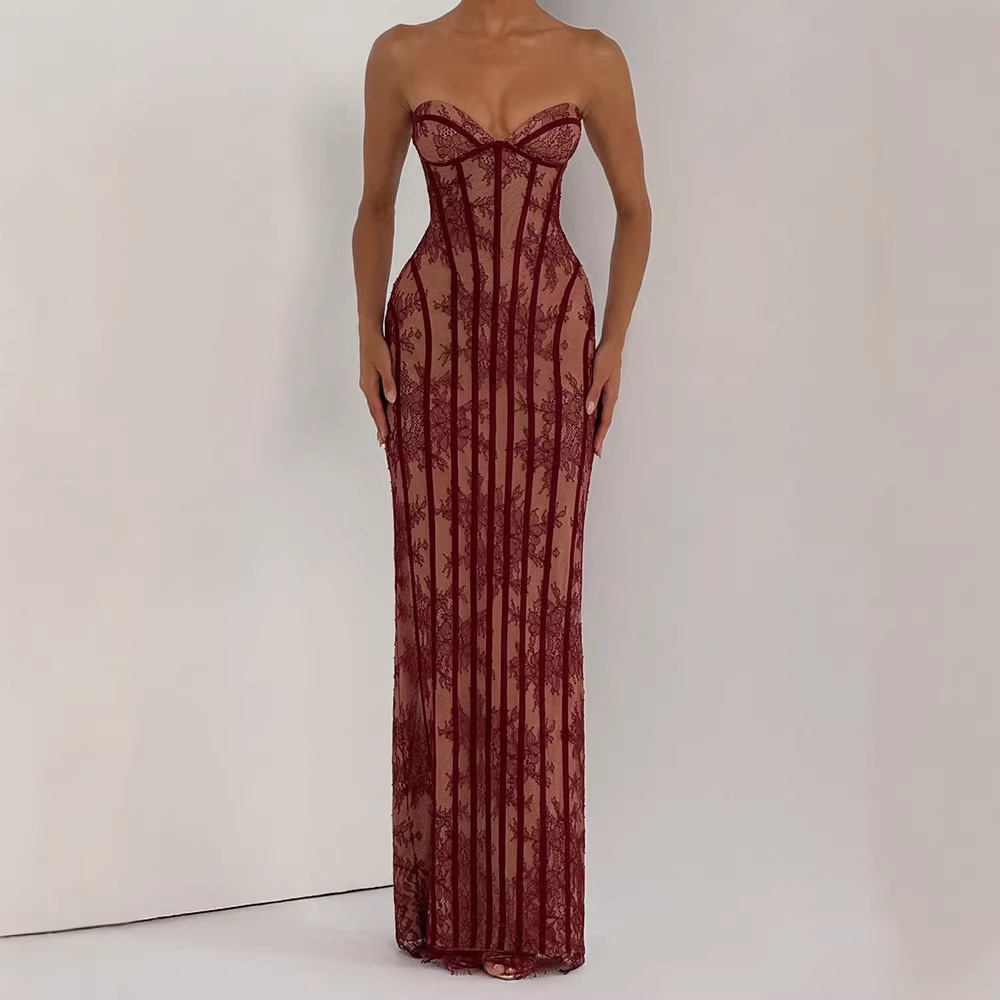 Strapless Bodycon Maxi Dress f - огляд і ціна Formal Wear Women Us
