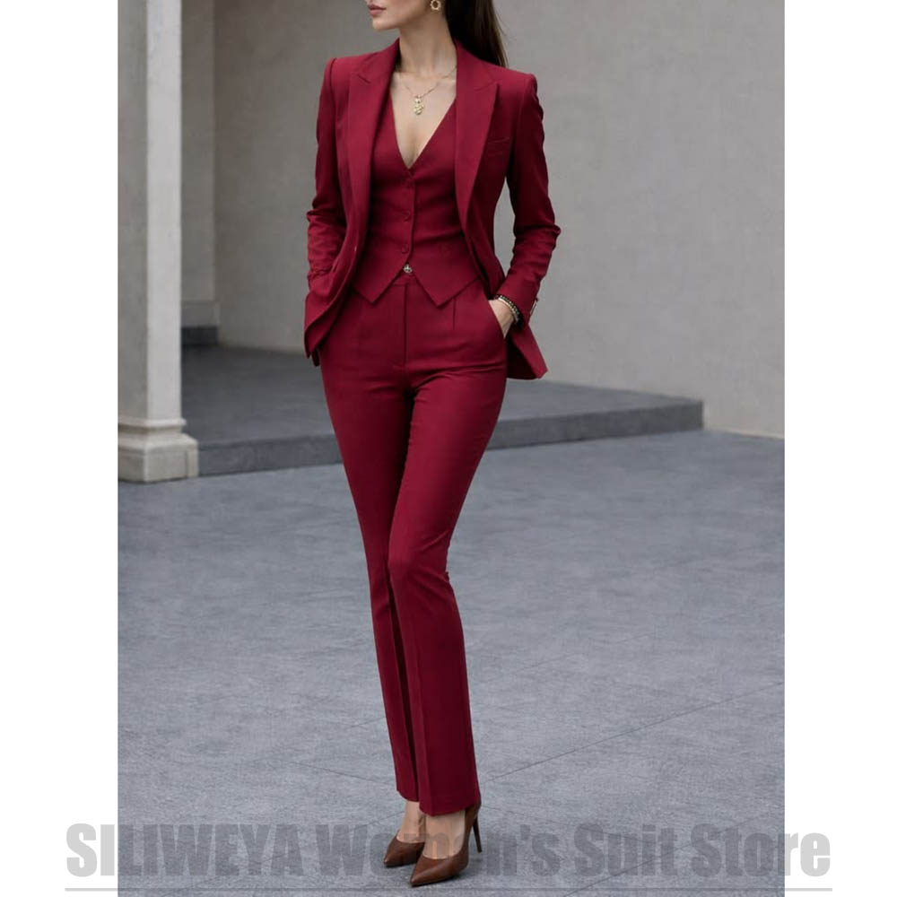 Women 3 Piece Suit Set Blazer  - огляд і ціна Women Formal Wear Shirts