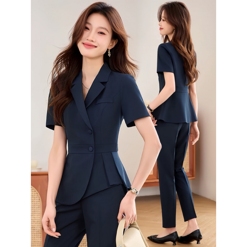 Navy blue women's thin profess - огляд і ціна Women Formal Wear Shirts